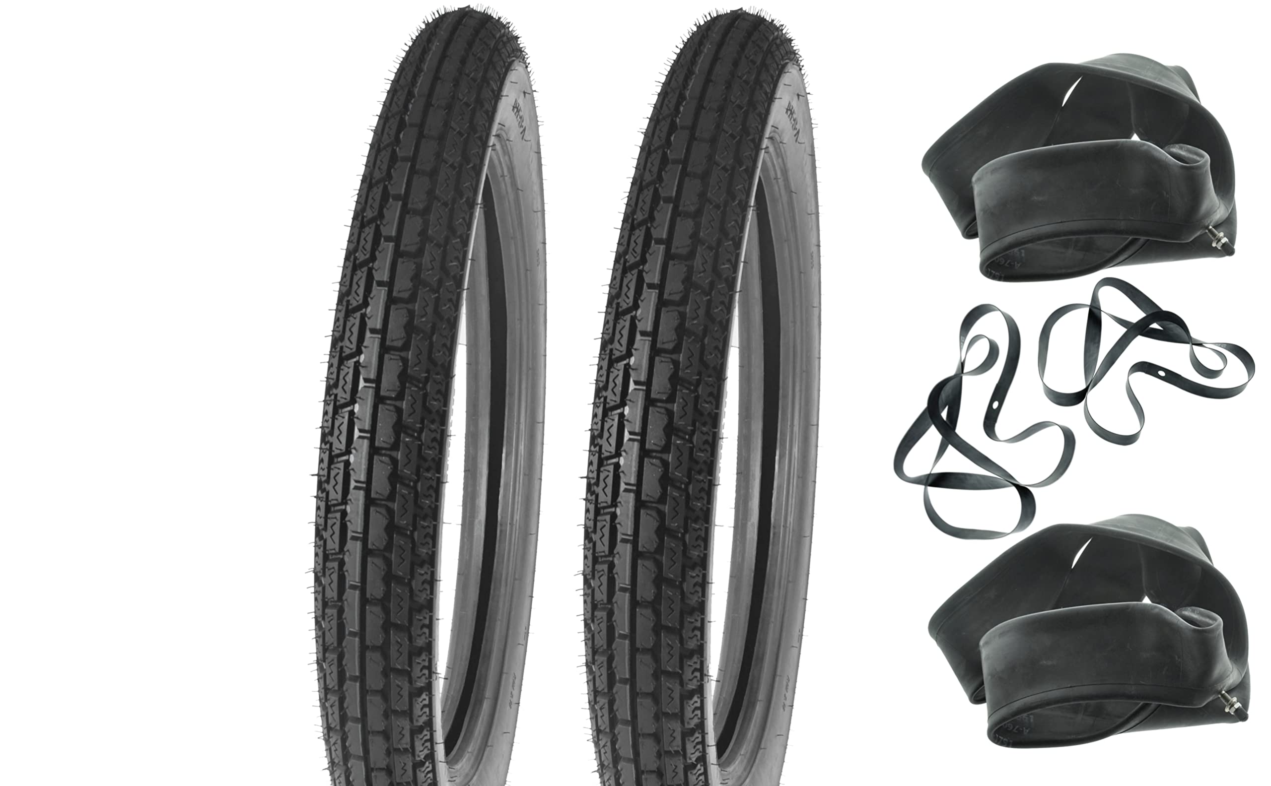 Reifensatz 2x 2,75-19 Riesa für RT125-0, Oldtimerprofil