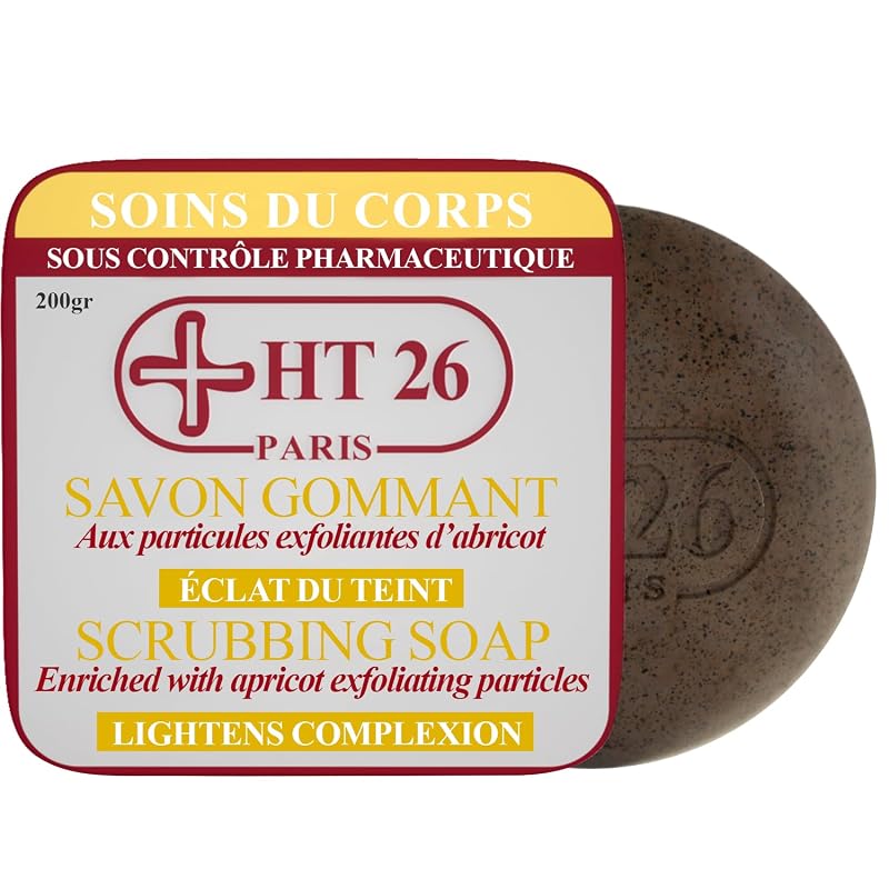 Sabonete esfoliante HT26 PARIS com extrato de damasco, 200 g