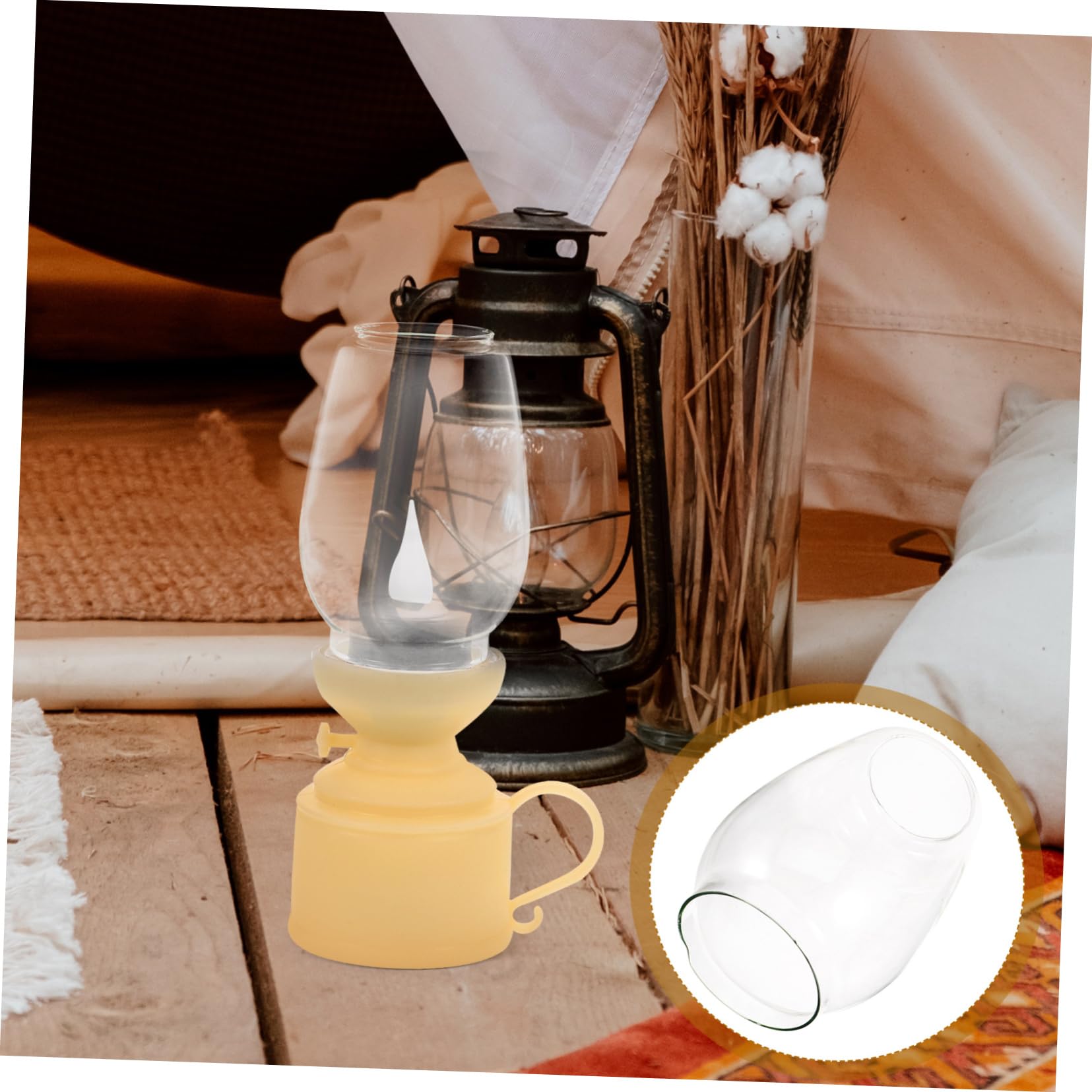 Öllampen Glaszylinder Klarglas - Windschutz Für Petroleumlampen Vintage Style