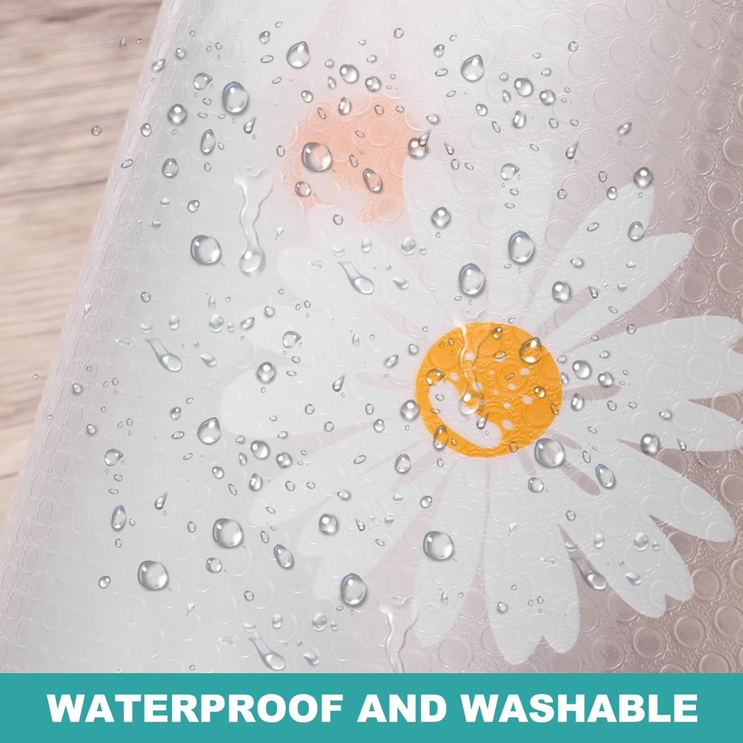 sourcing map Shelf Liner 11.8" x 4.9ft EVA Non-Slip Drawer Mats Waterproof Flower Texture Liner for Kitchen Cabinets Cupboard Refrigerator Shelves, Clear