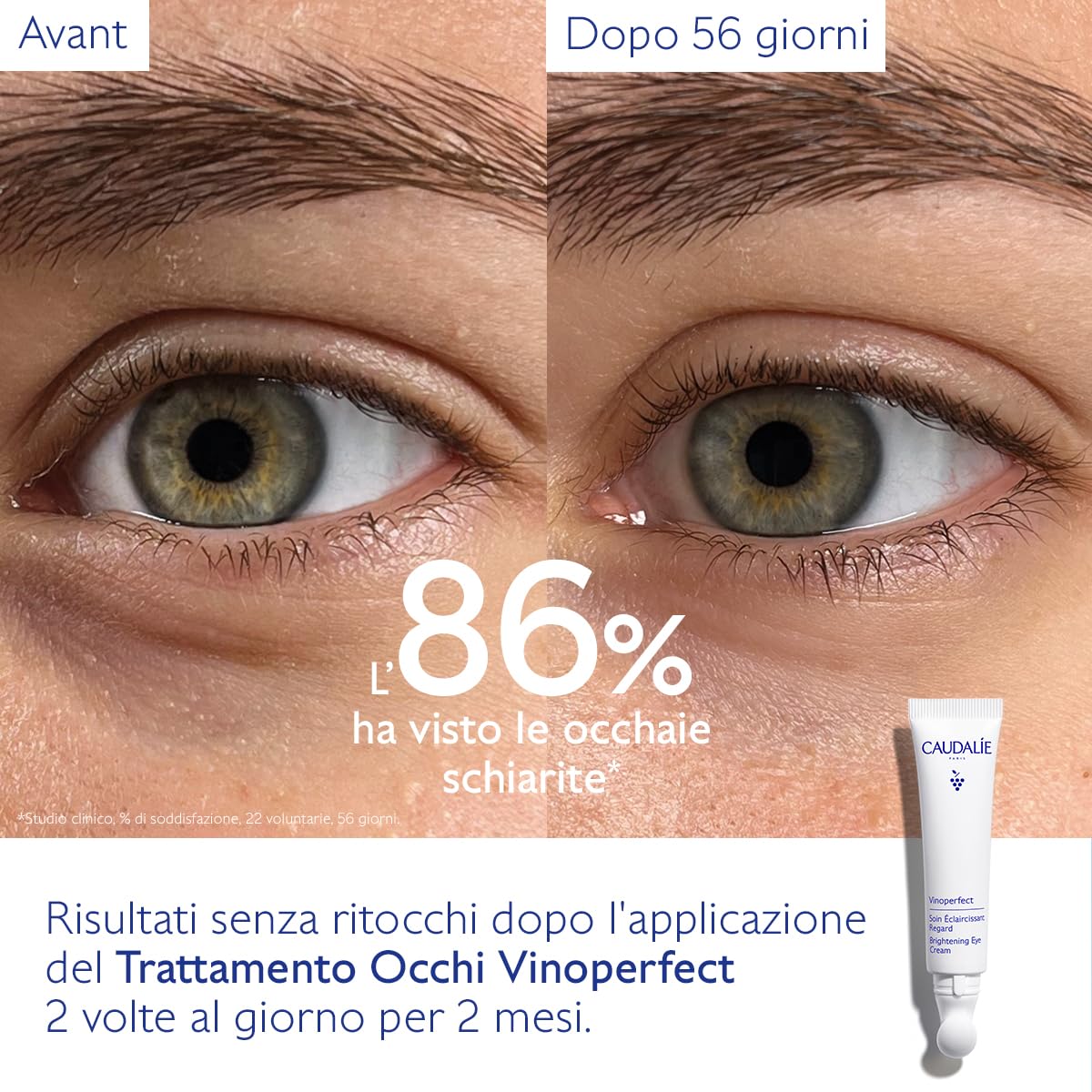 Caudalie Vinoperfect Trattamento Illuminante Occhi con Caffeina + Niacinamide - 15 mL