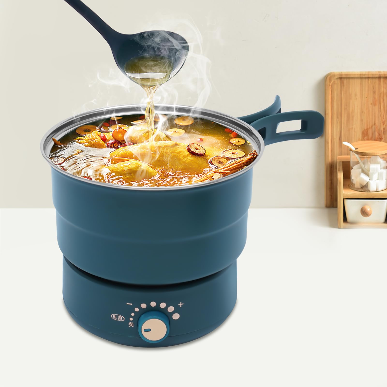 Amazon.com: Portable Electric Hot Pot 500W 1.6L with Foldable