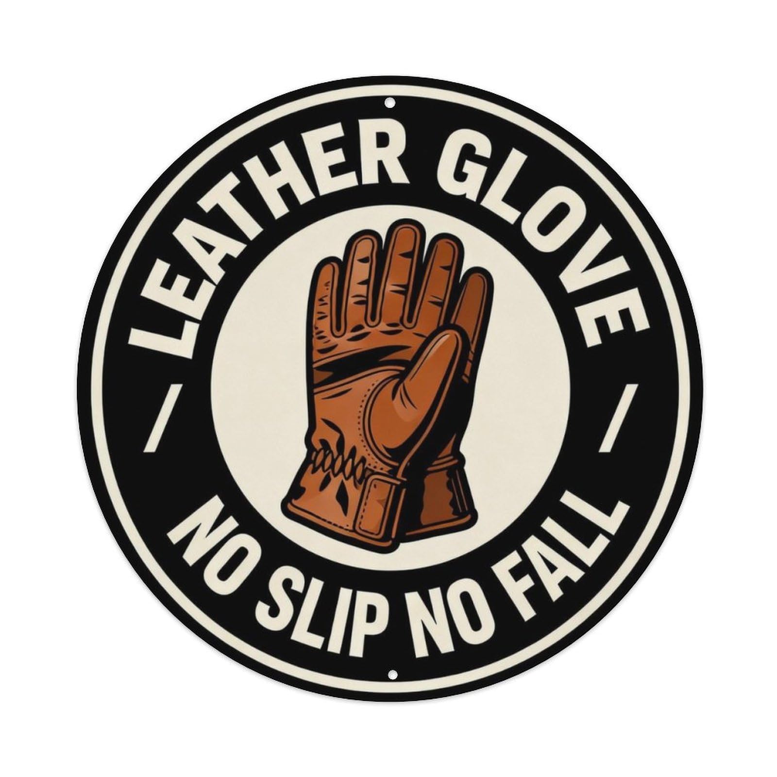No Slip No Fall Metal Tin Sign Plaque
