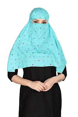 7 season's Girls Cotton Scarf Cum Mask Universal Size Usable For Vehicle Driver For Sunlight Uv Protection White Printed