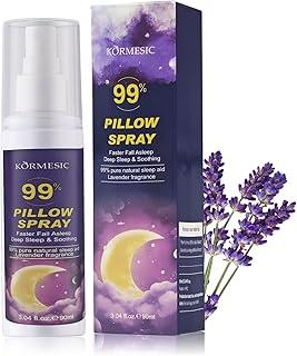 Lavendelspray Kissenspray mit Bio-Lavendelöl,90 ml Lavendel Kissenspray zum Einschlafen,Lavendelöl Spray für Entspannung Ruhe Besseren Schlaf Raumduft Beruhigend