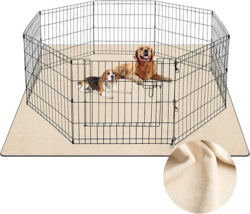 Almohadillas lavables para orina de perro de 72 x 72 pulgadas, reutilizables, antideslizantes, almohadillas para entrenamiento de cachorros para