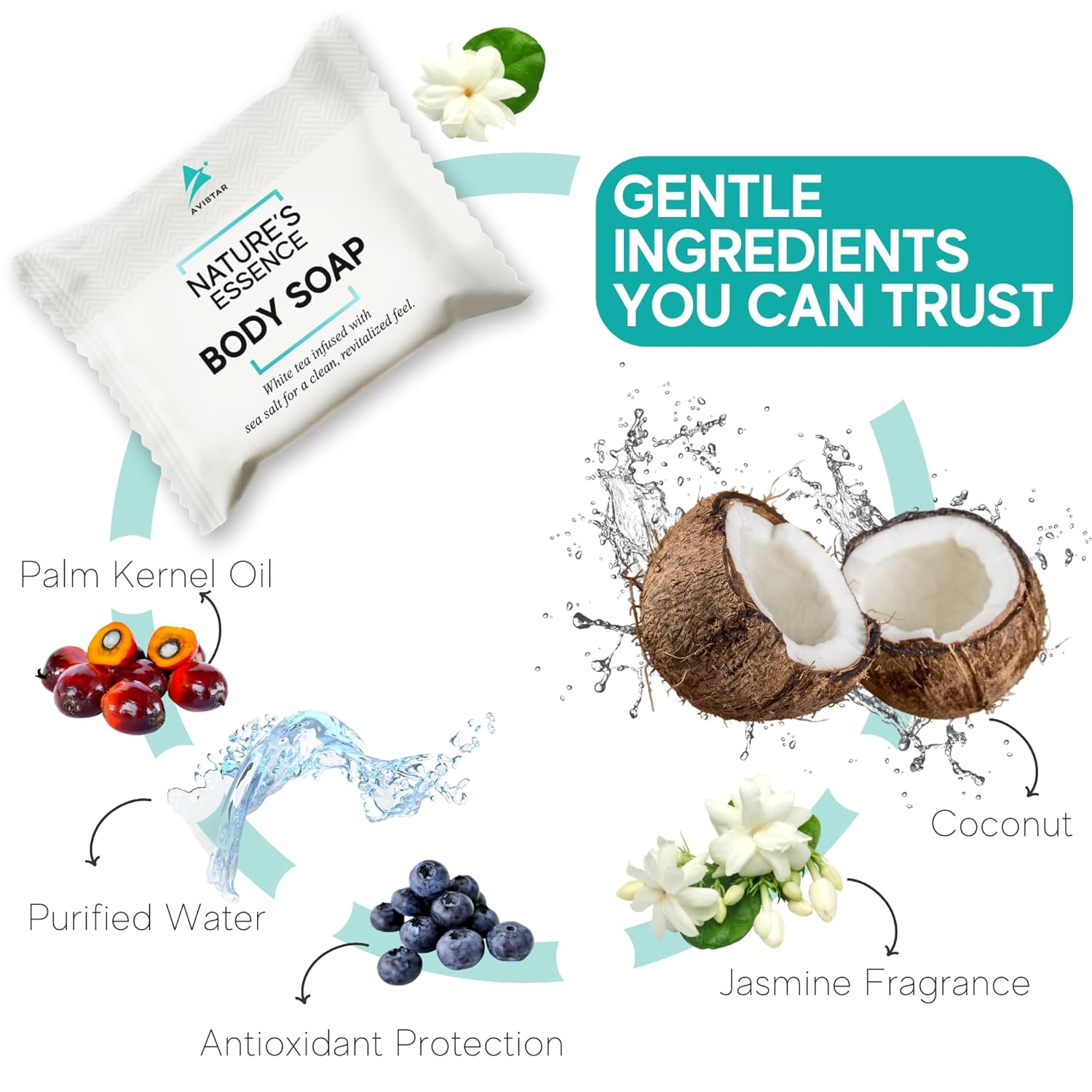 Bar Soap Bulk Individually Wrapped – 120 Pack 0.5 oz Mini Hotel Soap Bars Bulk – Travel Size Essential Toiletries for Hosts and Guests, Hotel, Hospitality, Shelters & Bathroom Amenities - Image 5