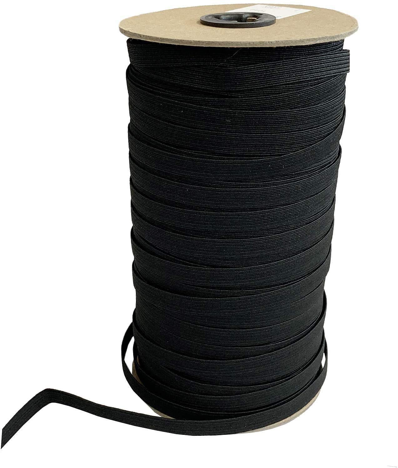 Soft Elastic 288 Yards - Black 1/4