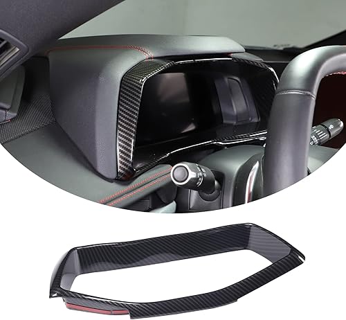Daeiclru Marco de cubierta de ABS para panel de salpicadero de automóvil compatible con Chevrolet Corvette C8 2020-2023, accesorios de ajuste