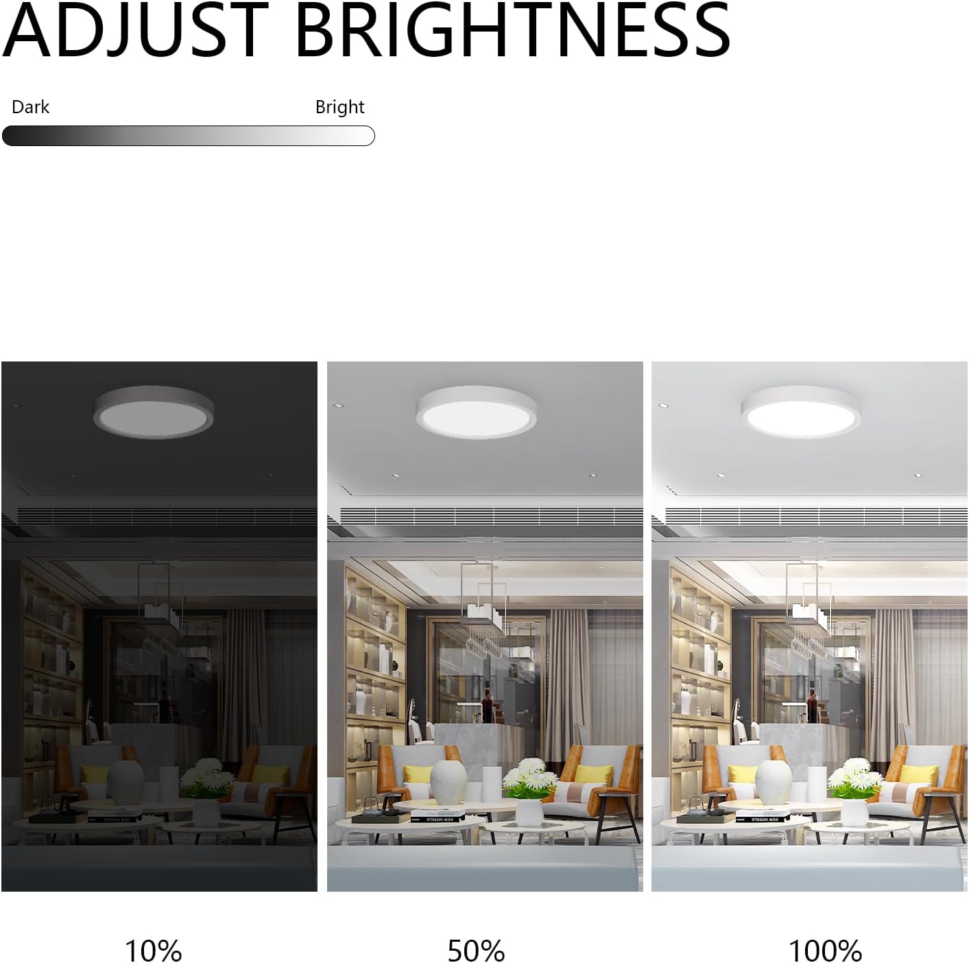 11.8 inch Ceiling Light Wired with Motion Sensor, 24W 5CCT Dimmable Flush Mount Light Fixture for Hallway, Porch, Laundry, ETL Listed