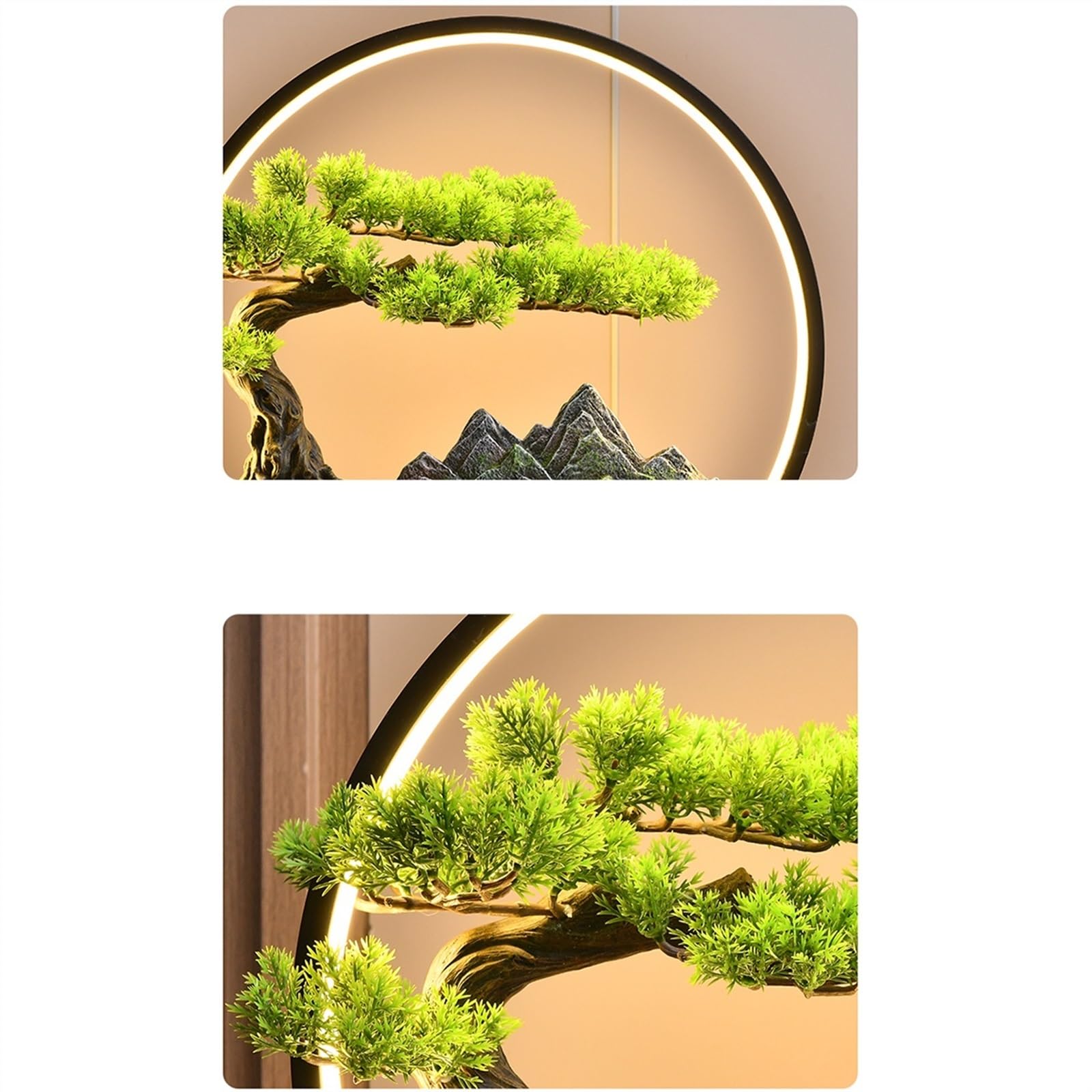 Fontana da pavimento per soggiorno, Decorazione moderna e semplice dell'acqua, fontana d'acqua circolante nel cortile del soggiorno, decorazione del giardino roccioso del pavimento dell'ufficio , Font