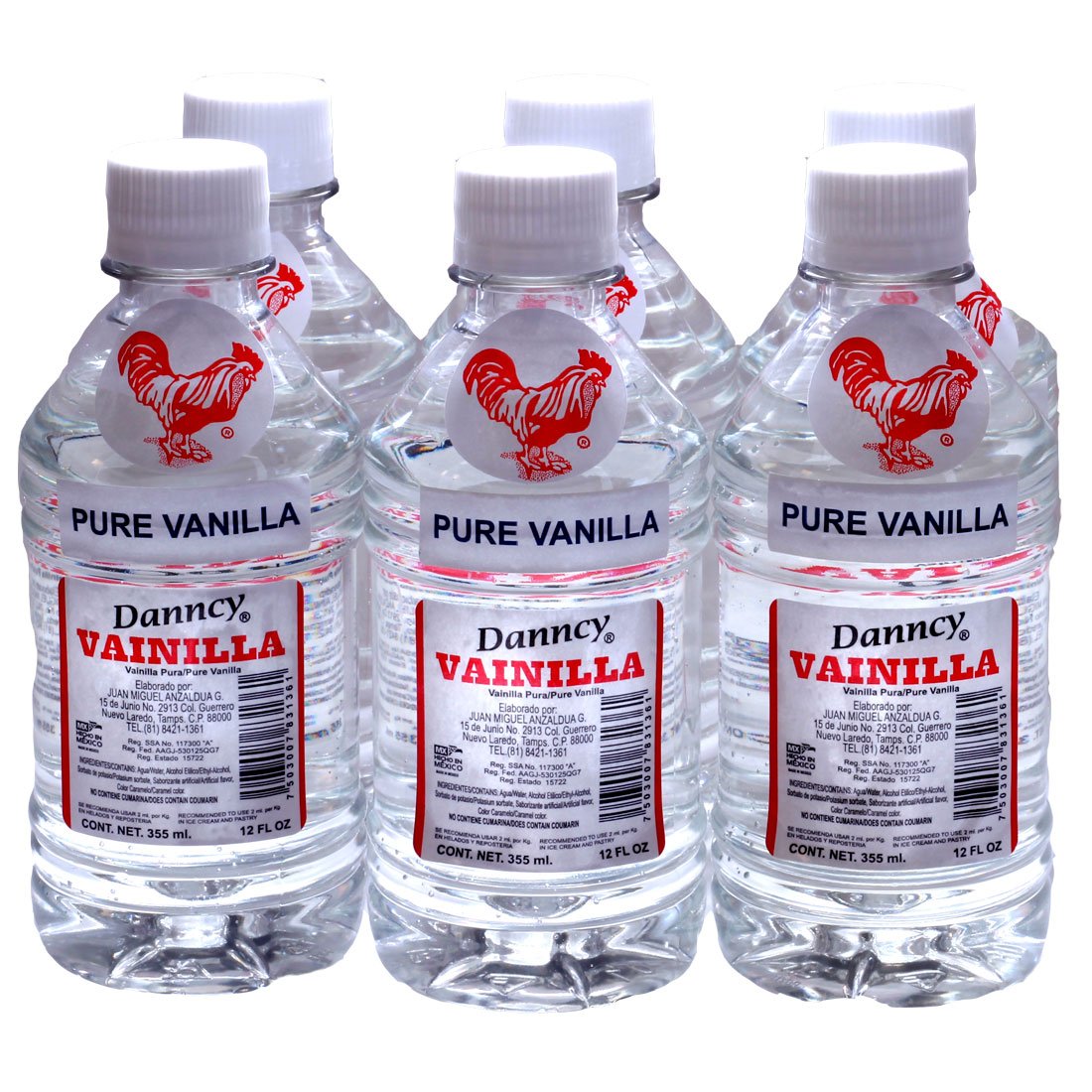 DanncyPure Vanilla Clear 6/12oz