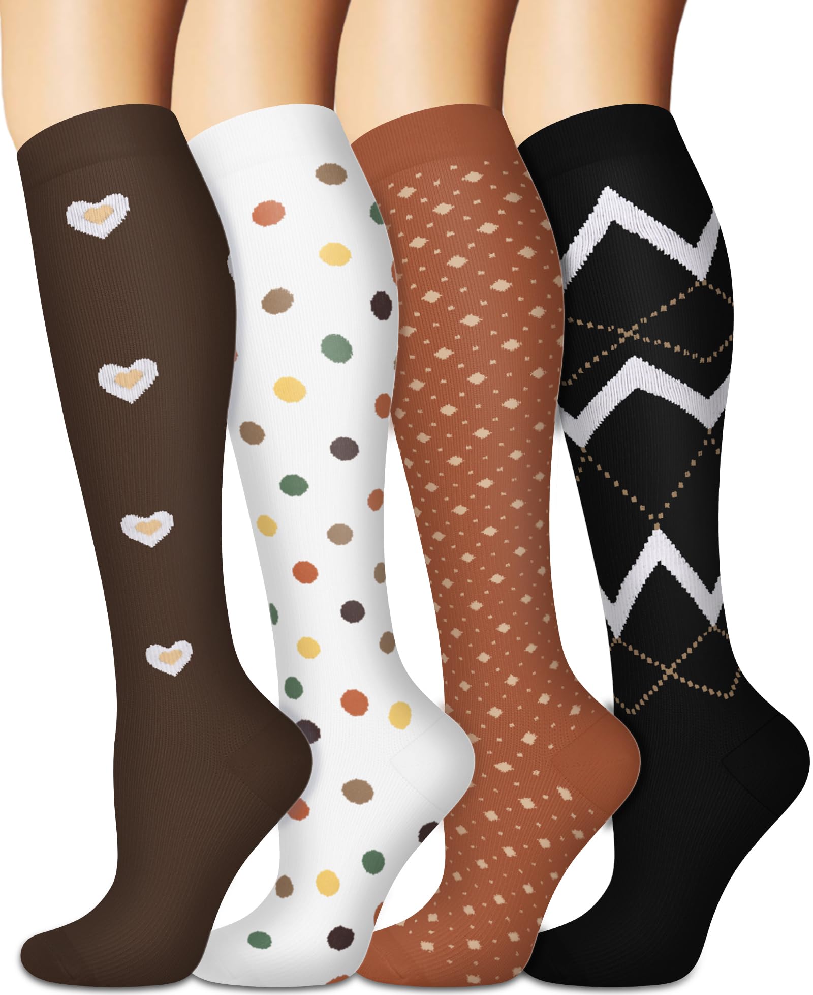 Sooverki Compression Socks for Women and Men Circulation (3/4 Pairs) is Best Support for Running Athletic Cycling Hiking