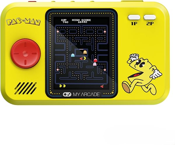 My Arcade パックマン ポケット プレーヤー プロ: ポータブル ビデオ ゲーム、2.75 インチ カラー ディスプレイ、子供用玩具, パックマン ゲーム - 1