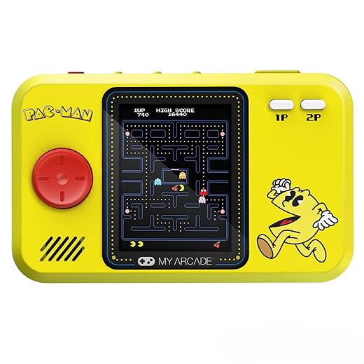 My Arcade Pac-Man Pocket Player Pro: 2.75" Color Display, Retro Gaming Consoles, Arcade Classics, Family Game Night, Retro Mini