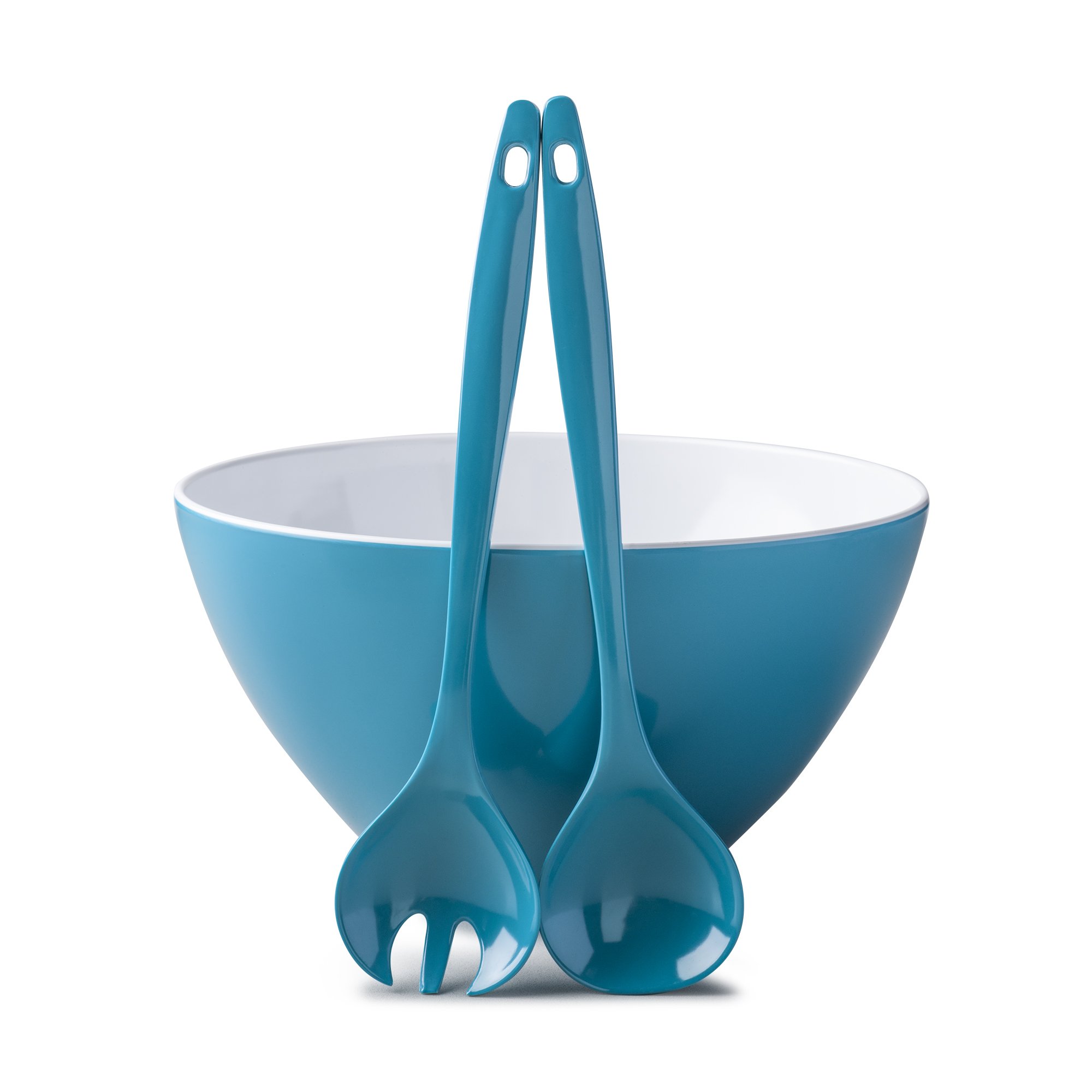 Zeal G217ASET Salad Bowl and Server Set, Aqua