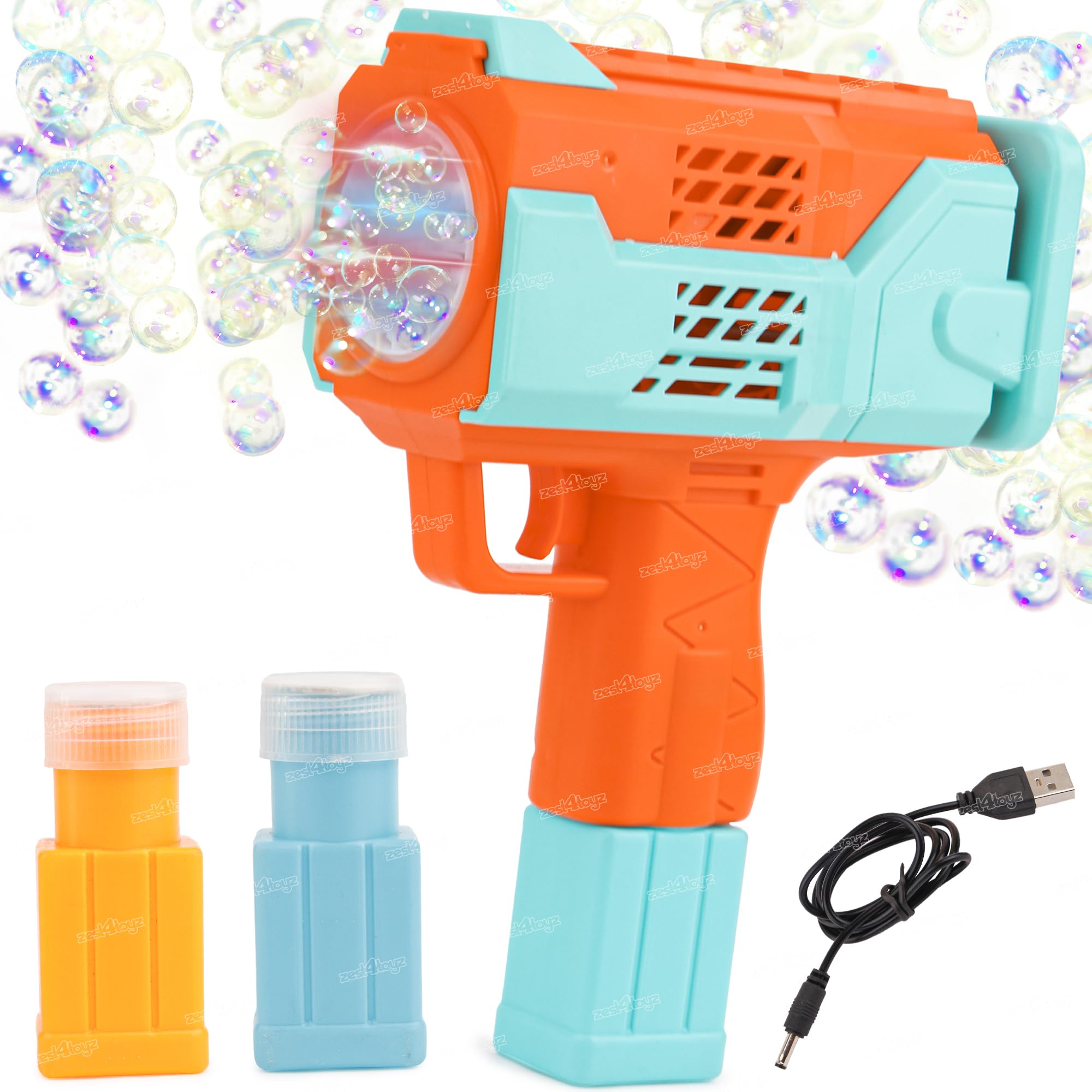 Zest 4 Toyz Bubble Gun for Kids Leak Proof Rechargeable Bubble Machine Toy for Kids Automatic Bubble Blower with Light, Music | Best Gift for Your Kids (Pack of 1) (B0CZF2XYWR) Amazon Price History, Amazon Price Tracker