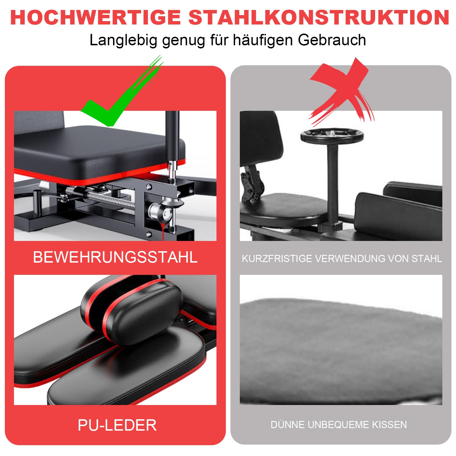 Beinspreizer Professional Leg Extender Zur Dehnung Der Muskeln Bis Zu 180°, Beinstrecker für Die Beine, für Yoga, Kampfsport, Ballett und TäGliches Training