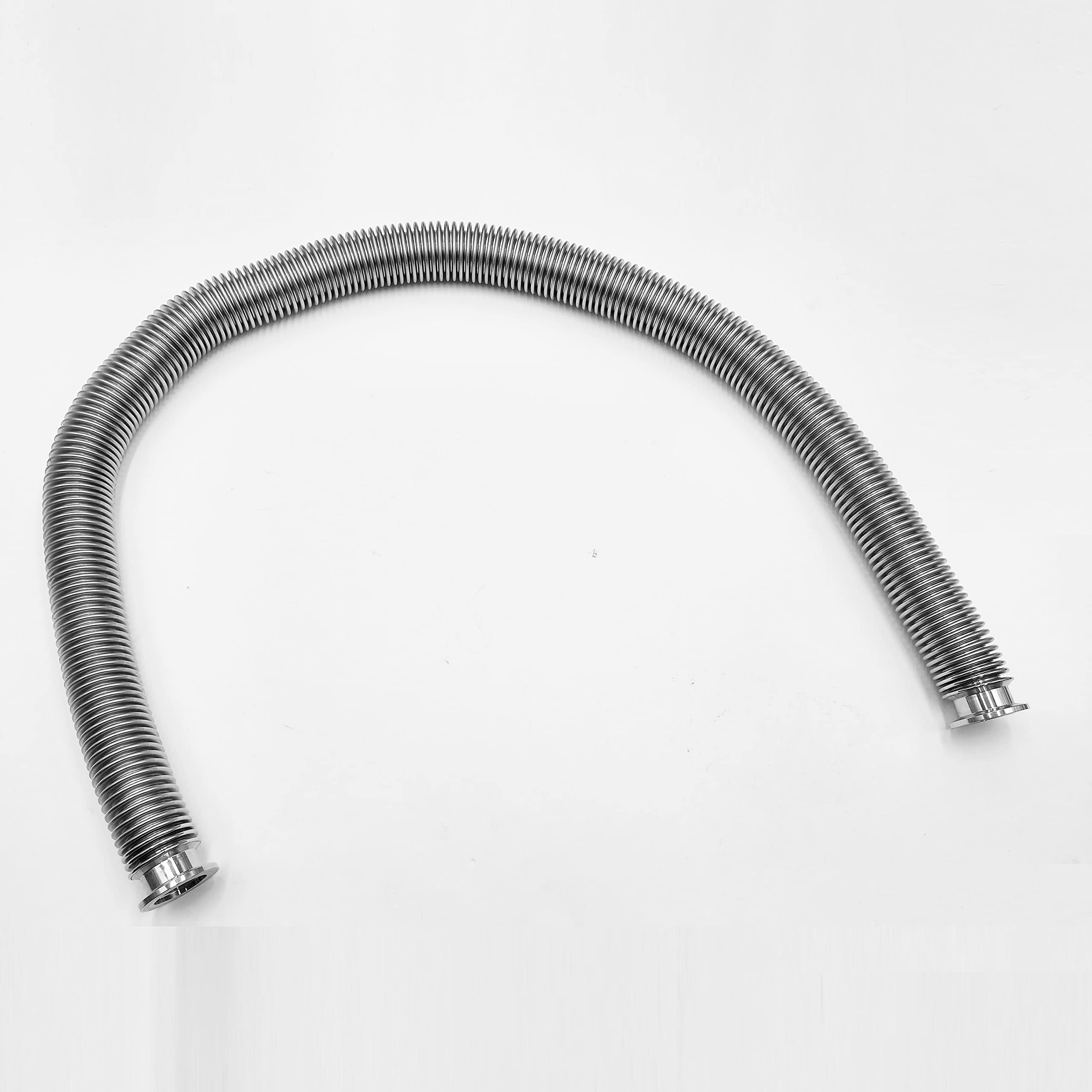 HFS (R) KF-25 Vakuum-Balgschlauch, Edelstahl 304, passend für ISO-KF-Flanschgröße NW-25, mit 2 Sets Aluminium-Klemme/Zentrierring/FKM-O-Ring (1000 mm)