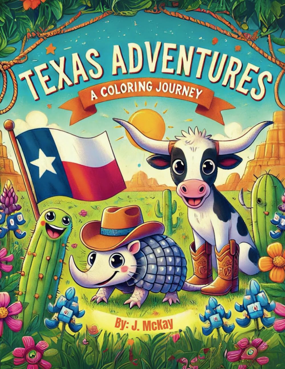 Texas Adventures: A Coloring Journey (US States Coloring Adventure)