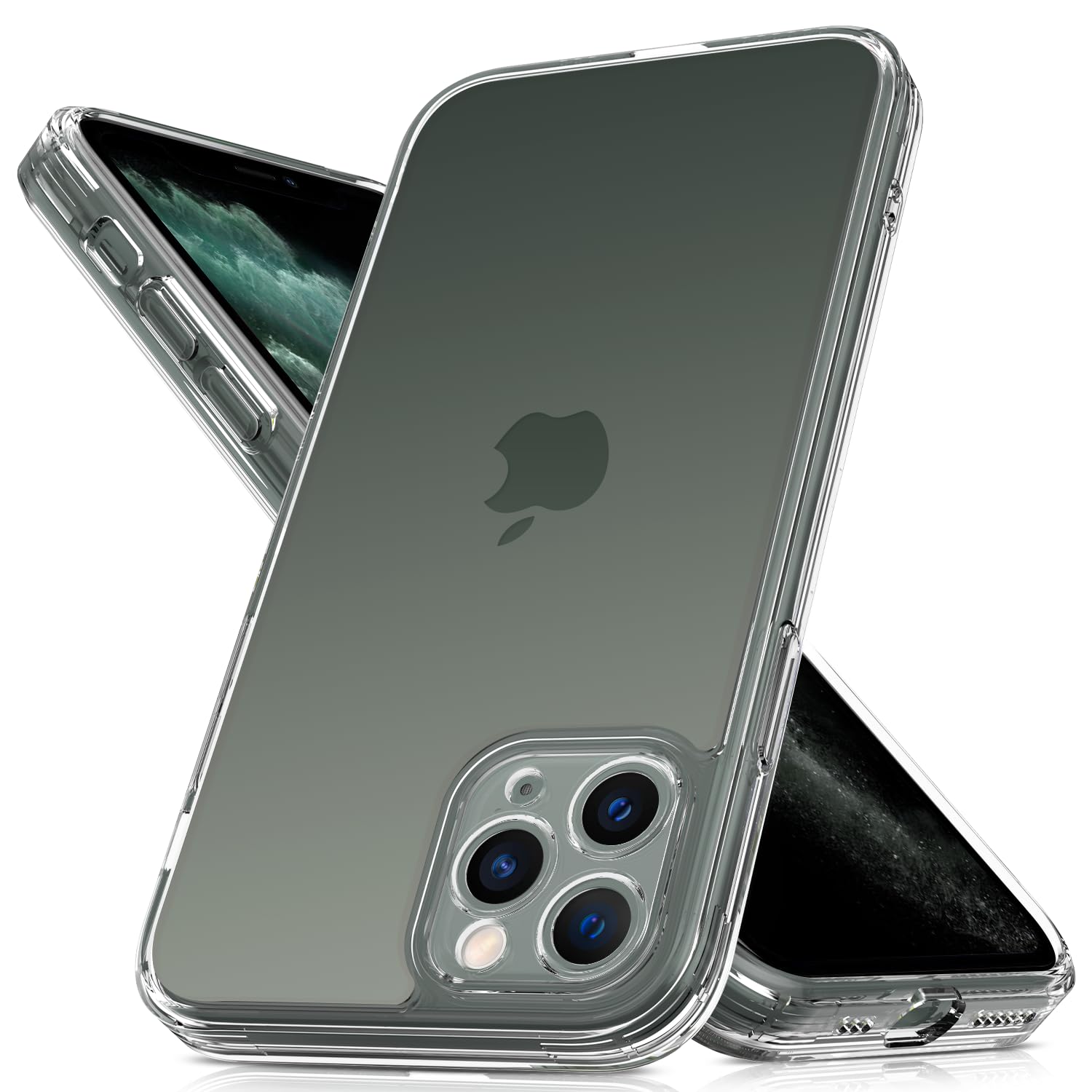 Mootobo für iPhone 15 Pro Max Hülle mit Kameraobjektiv, 10FT Military Grade Drop Protection Handyhülle mit Anti-Fingerprint Matte Back 6.7 Zoll - Deep Green