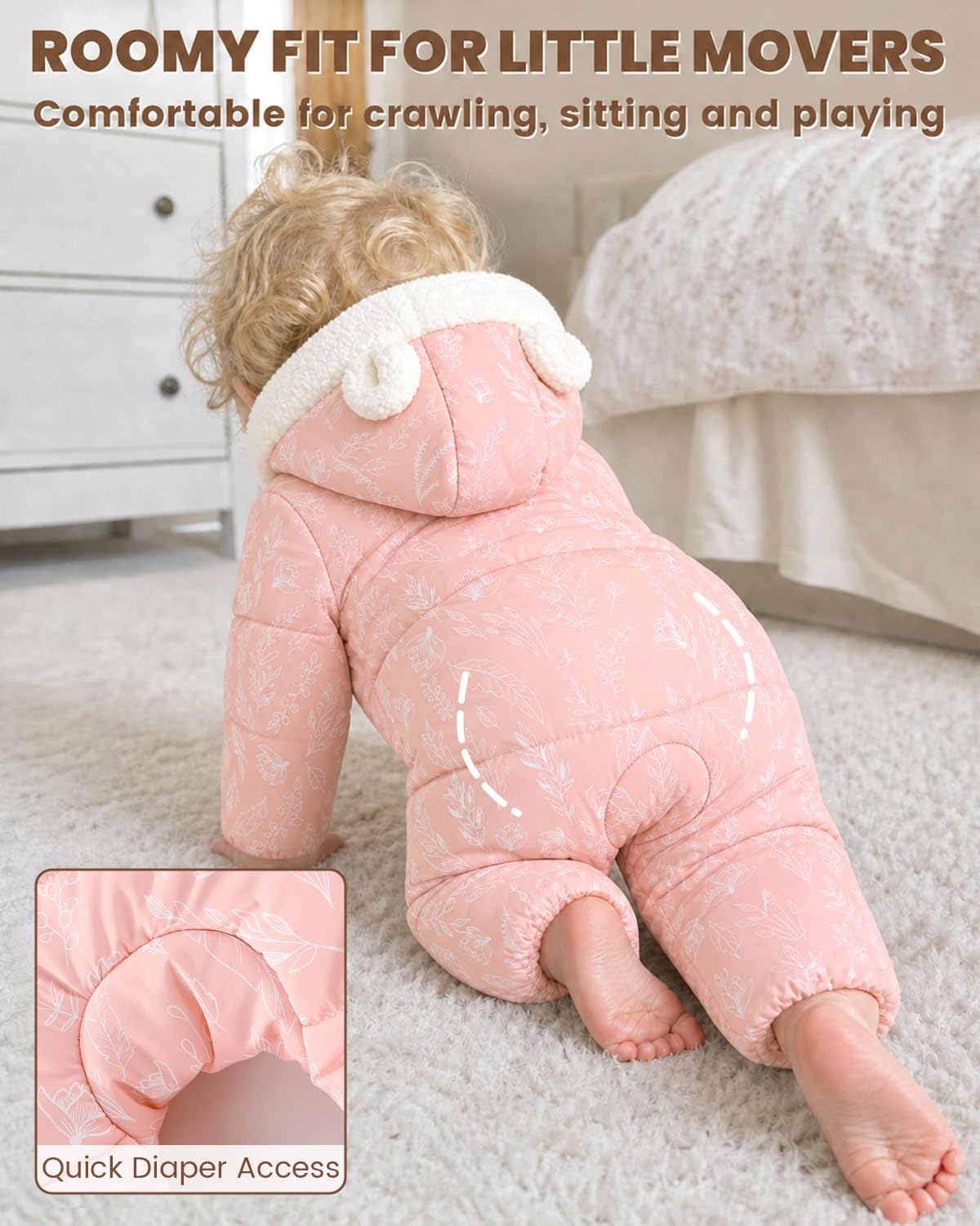 WYTbaby Traje de nieve de invierno para bebé