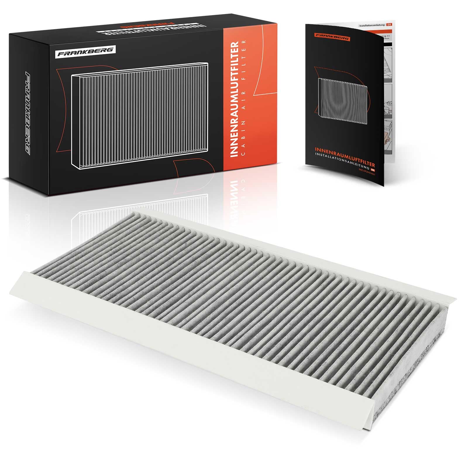 Frankberg Green/Red Cabin Air Filter With Activated Carbon Filter Compatible With A-Class W169 A150 A160 A170 A180 A200 1.5L-2.0L 2004-2012 B-Class W245 B150-B200 1.5L-2.0L 2005-2011 Replace# 1698300218