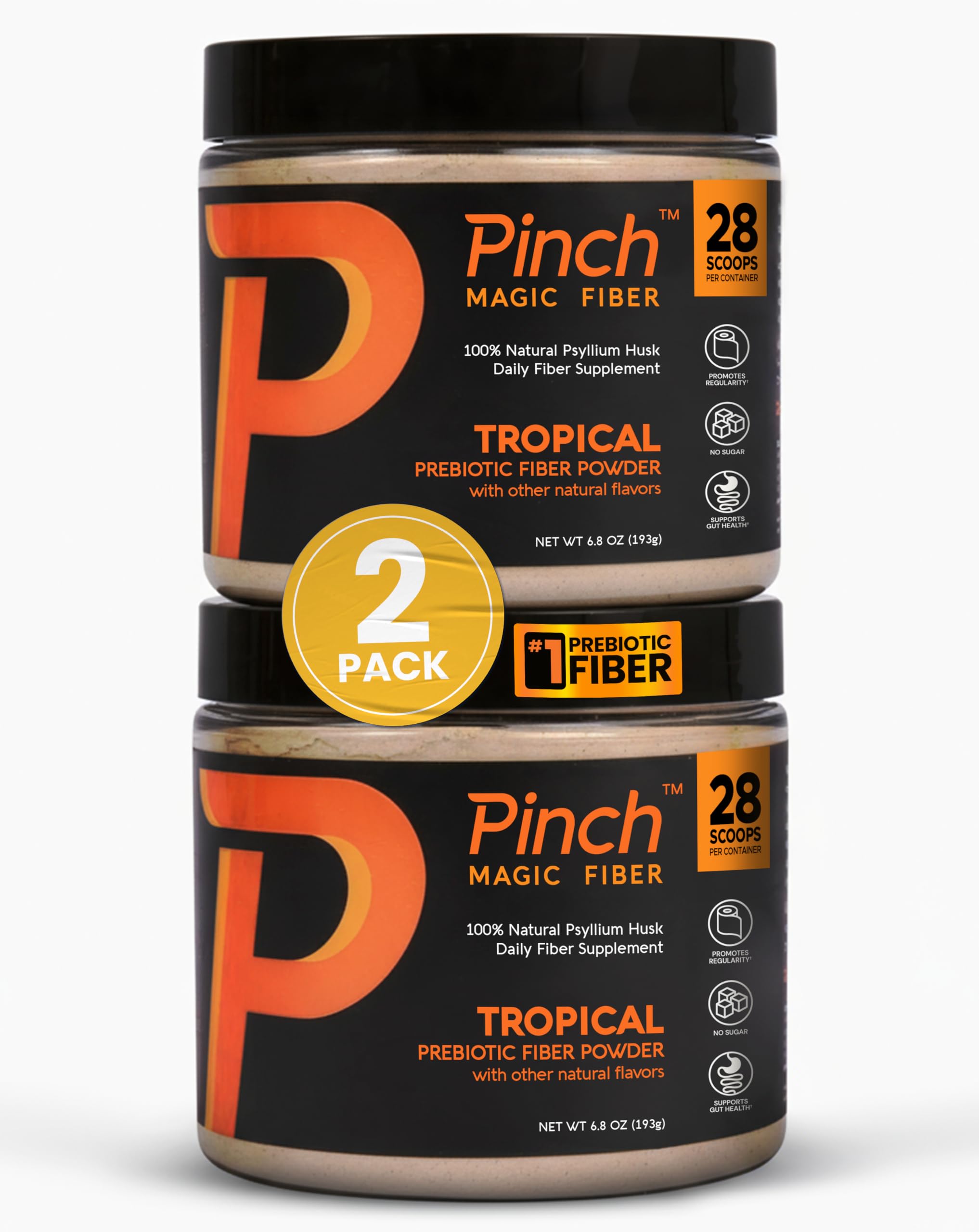 Pinch Magic Sugar-Free Psyllium Husk Fiber, Tropical, GLP-1 Support — Amazon image 15