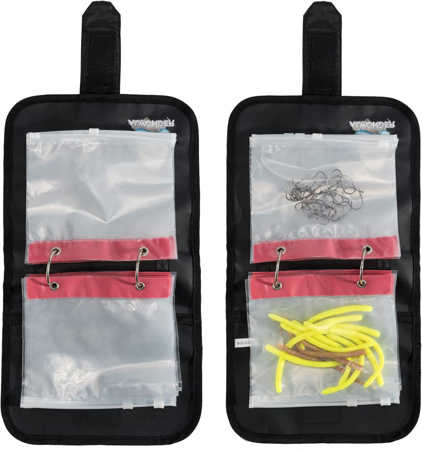 Fishing Bait Binder Soft Plastic Storage Bags Soft Bait Binder-up