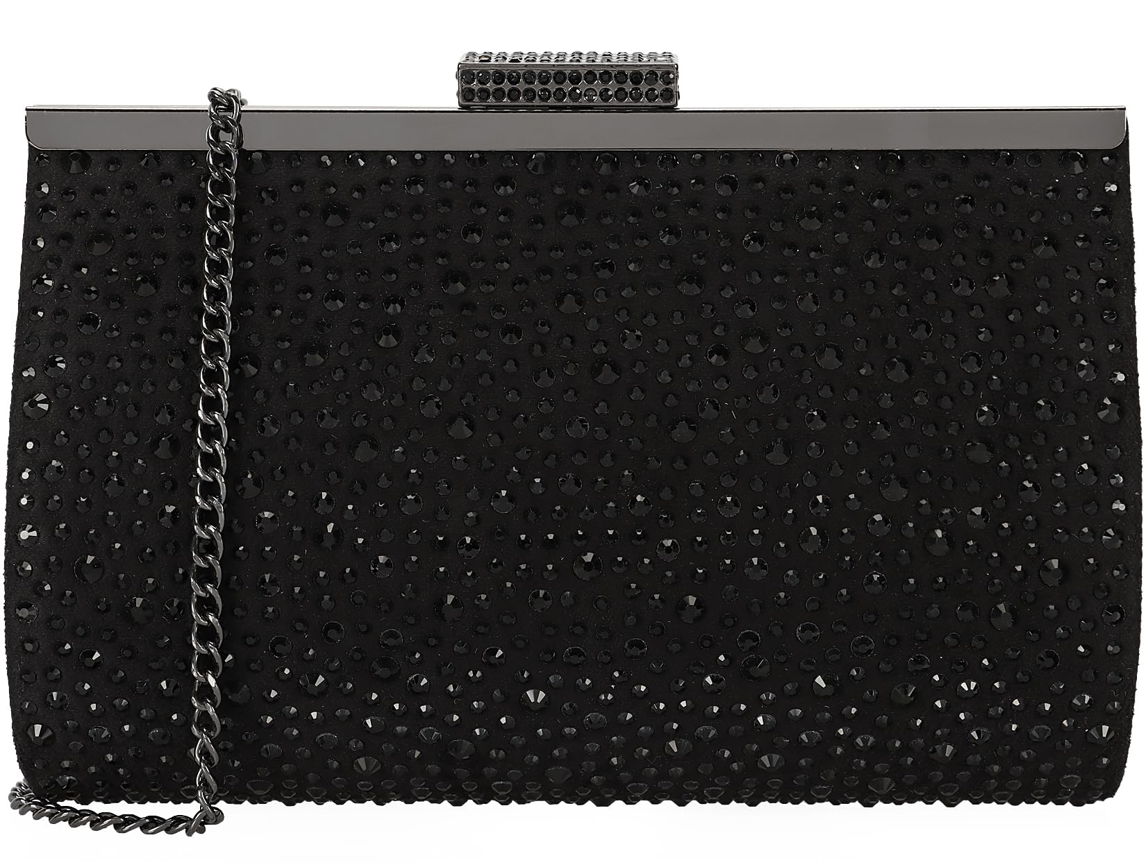 DEXMAY Crystal Clutch Purse for Women Rhinestone Frame Clutch Handbag for Party