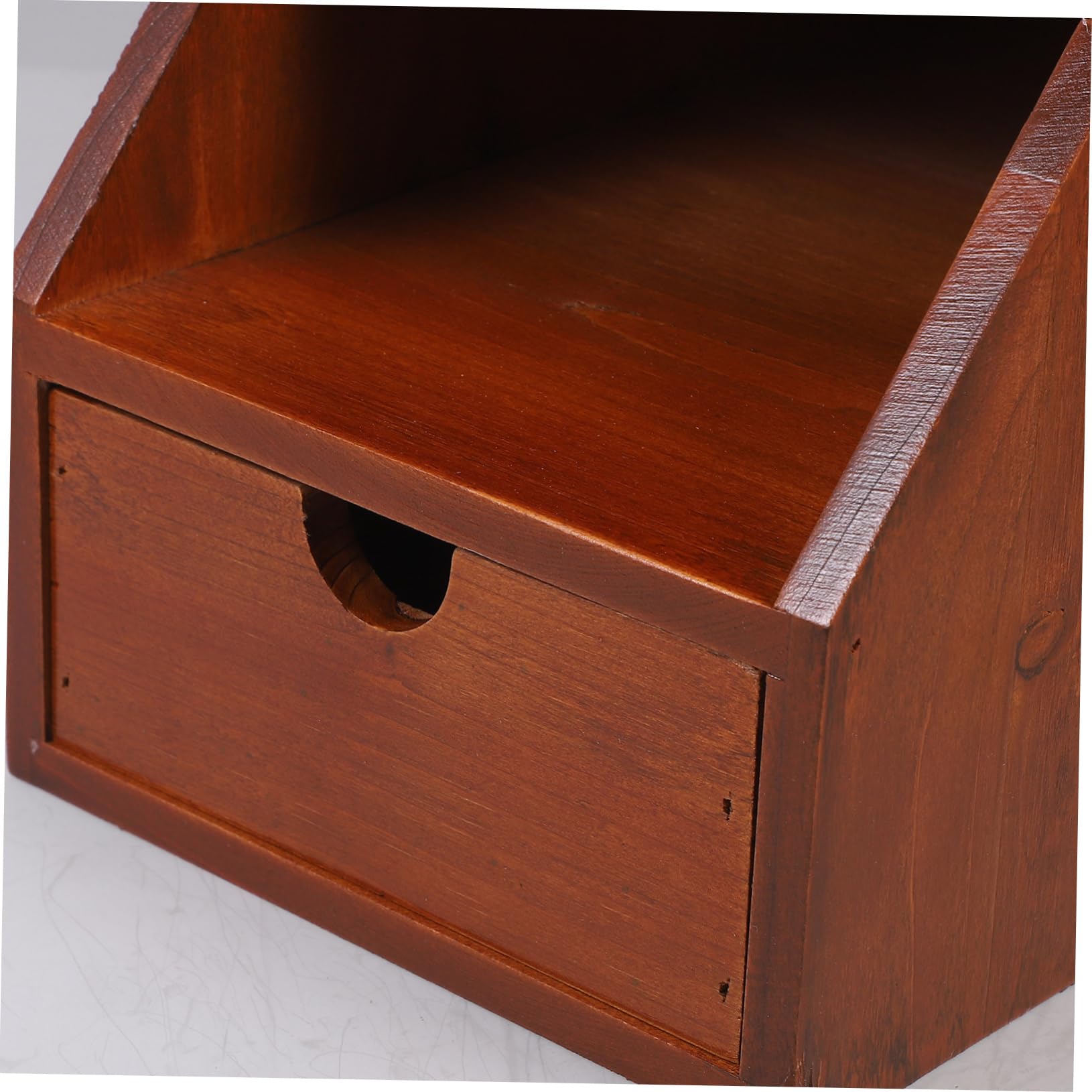 Organizador de Escritorio Multicapa de Madera Color Café 1 Pieza