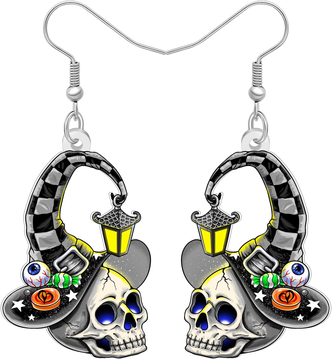 Halloween Spooky Skull Earrings Horror Gifts for Women