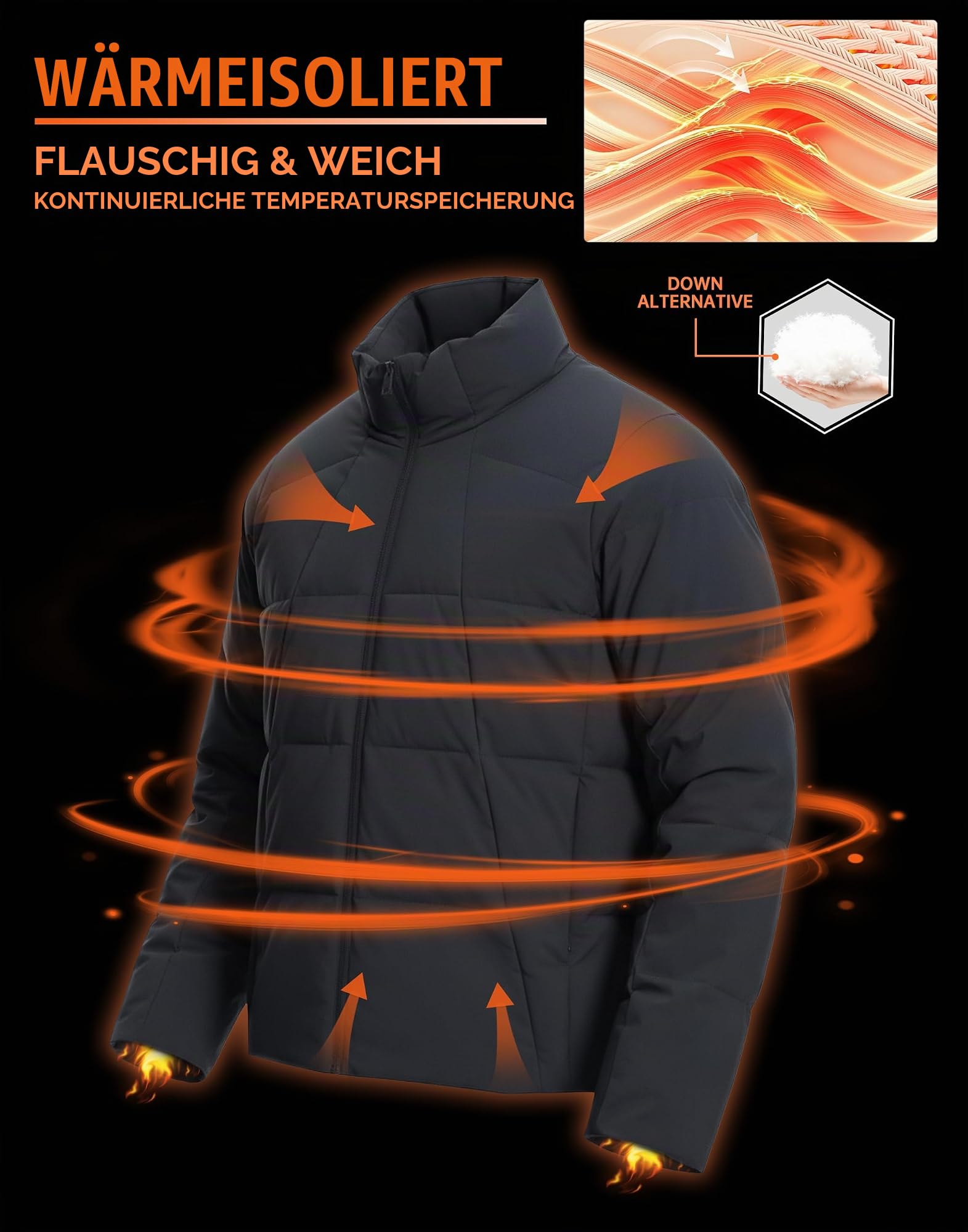 Pioneer Camp Herren Winterjacke Warm Wasserdicht Winddicht Outdoorjacke für Alltag und Freizeit