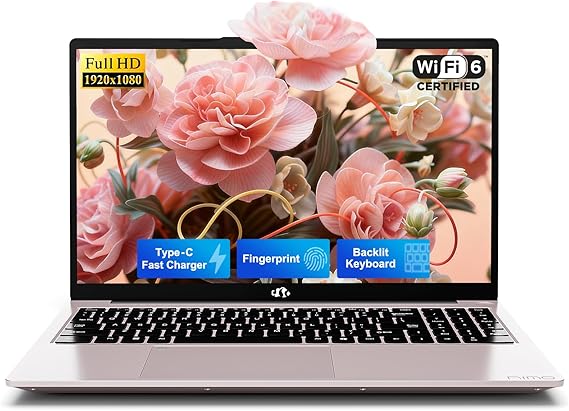 NIMO Portátil para estudiantes FHD IPS de 15.6", 16 GB de RAM 512 GB SSD N150