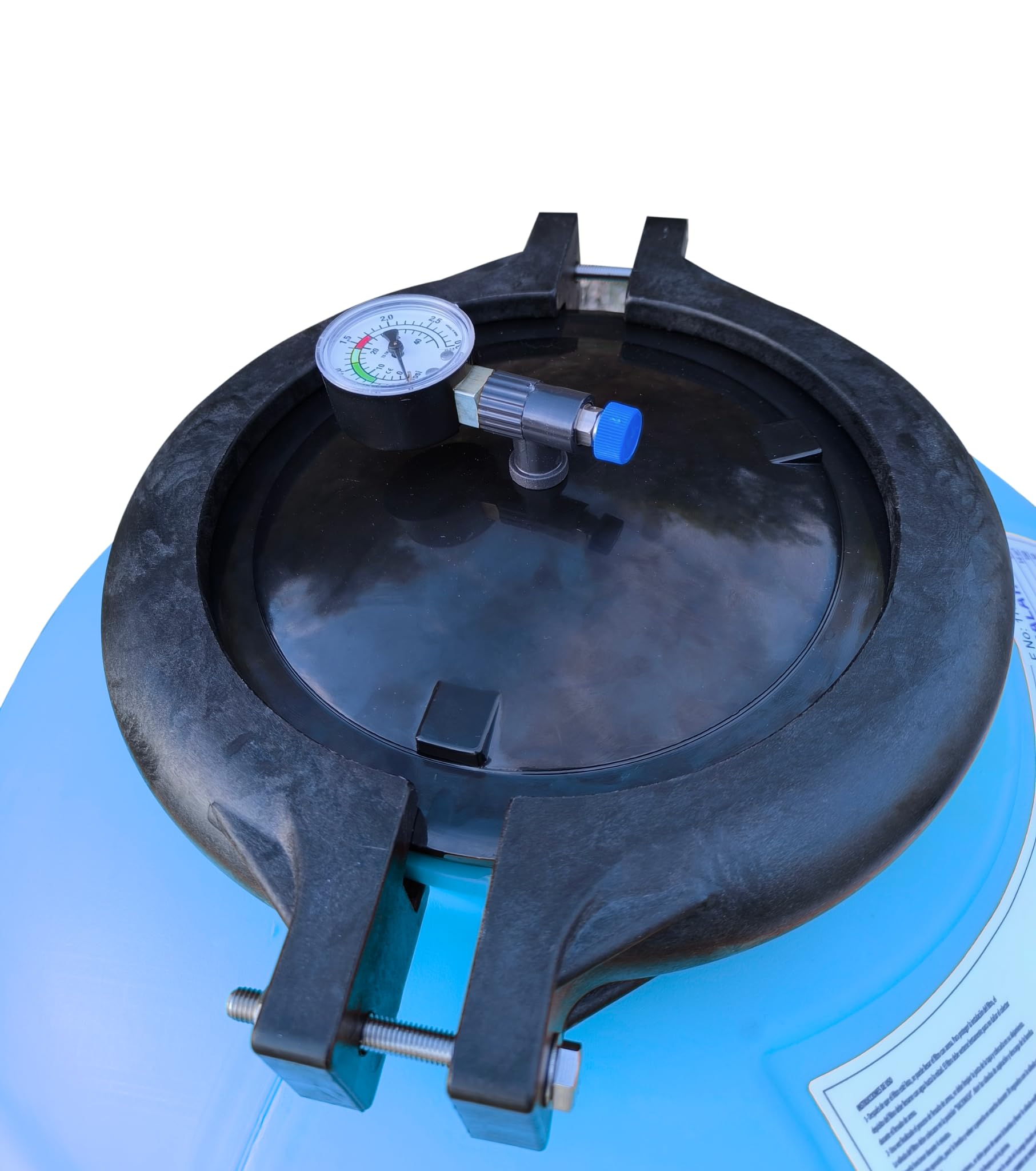 Hidro Water - Filtro soffiato vulcano, Ø500, con valvola selettrice a 6 vie, manometro, coperchio rinforzato e base stabile, filtro per piscina e sistema di filtrazione dell'acqua (600)