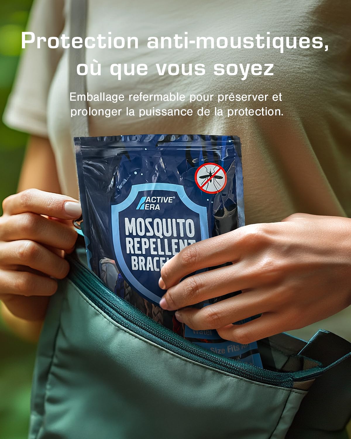 Active Era Bracelet Anti-Moustique en Cuir pour Enfant & Adulte [Lot de 12] – Répulsif Naturel - 100% Sans DEET, Imperméable – Jusqu’à 250h de Protection Extérieure Contre les Moustiques & Insectes
