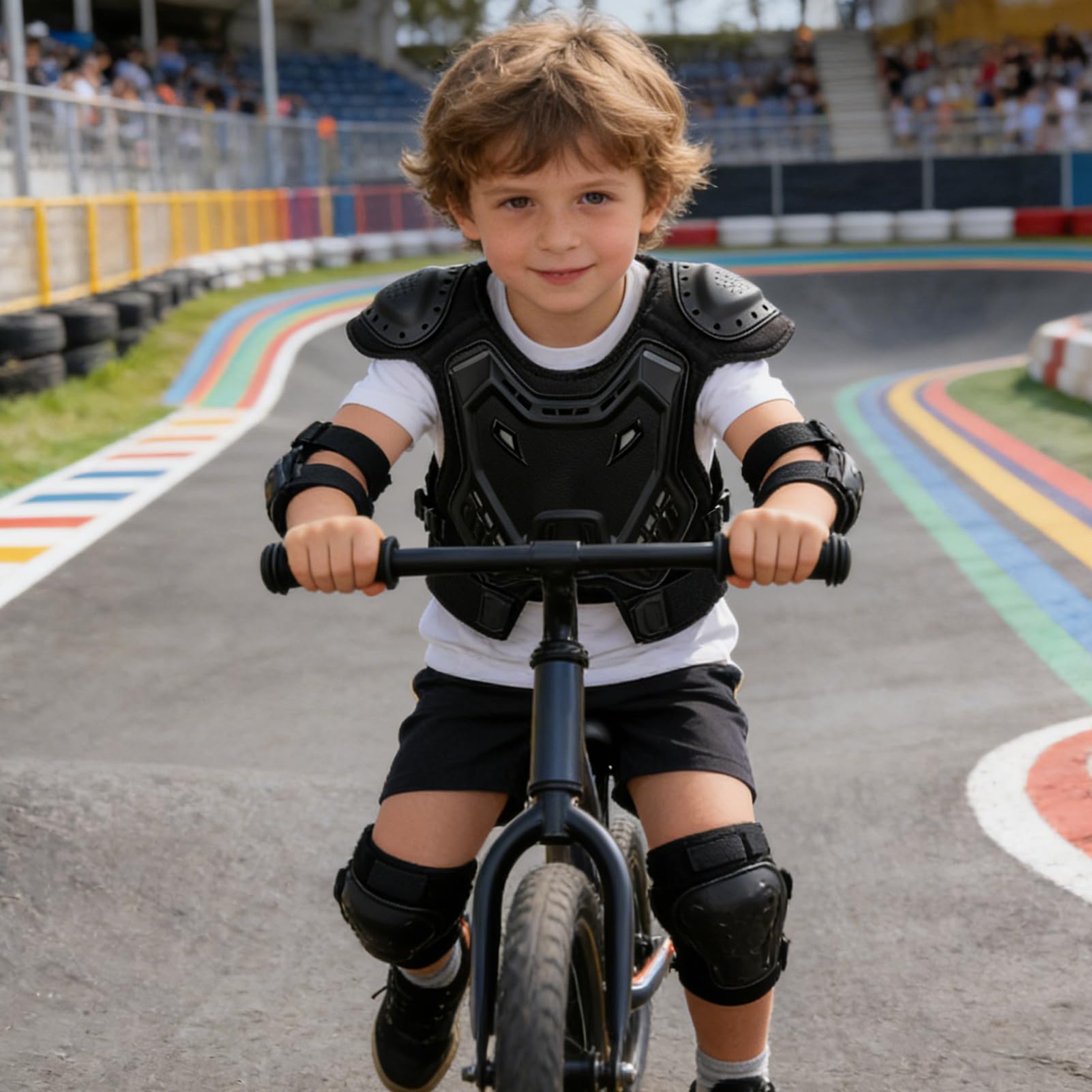 Sprzęt do motocrossu dla dzieci - ochraniacz klatki piersiowej roweru dla dzieci - do użytku w wyścigach, łyżwach, snowboardzie, motocrossie, motocyklu i skuterze śnieżnym