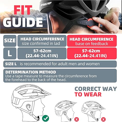 Miniatura 8 de Shinmax Bike Helmet, CPSCCPC Certificated Bicycle Helmet with Detachable Magnetic Goggles&Led Back Light&Portable Backpack Cycling Helmet Adjustable