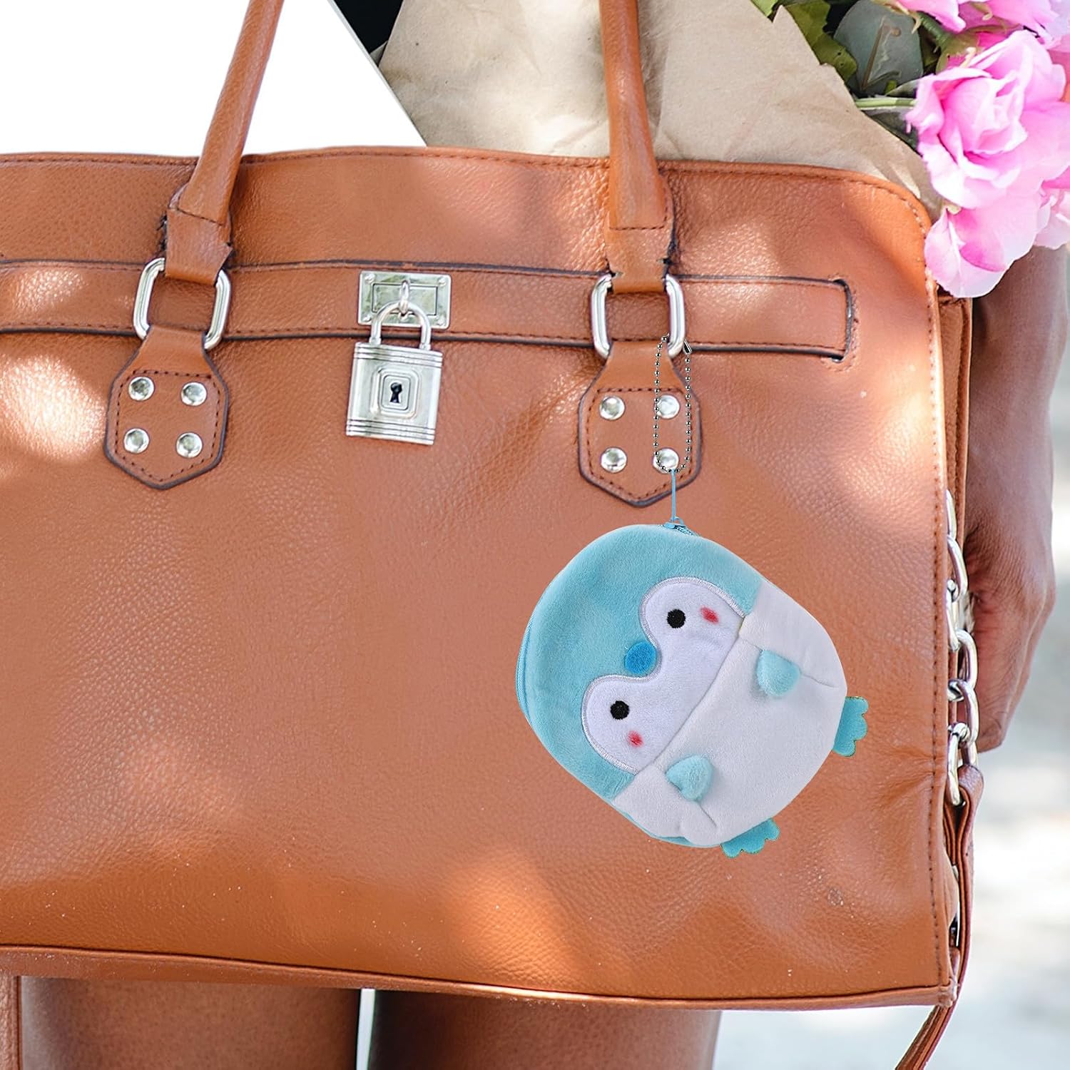 Hemobllo Portable Plush Penguin Coin Purse Small Cute Change Purse with Adorable Design and Pp Cotton Material for Travel Use