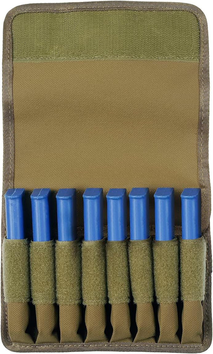 TAFTACFR Tactical Pistol Magazine Storage Pouch,Line Magazine Pouch,Molle Mag Pouch with Removeable Flaps,Ammo Mag Holder Fits Most Single and Double Magazines
