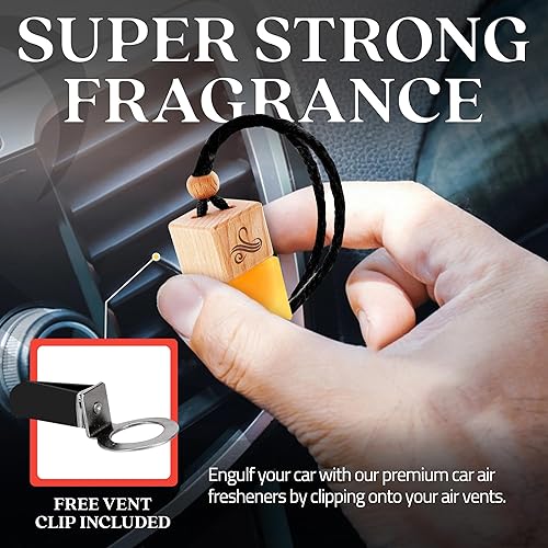 Miniatura 4 de Ambientador de coche One Million para hombres  Ambientadores automotrices con clip de ventilación  Perfume de coche fuerte con tecnología de