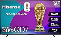 Hisense 50-Inch QD7 Series Mini-LED QLED 4K Fire TV (50QD7QF, 2025) - Dolby Vision, Atmos, Game Mode Plus, Alexa