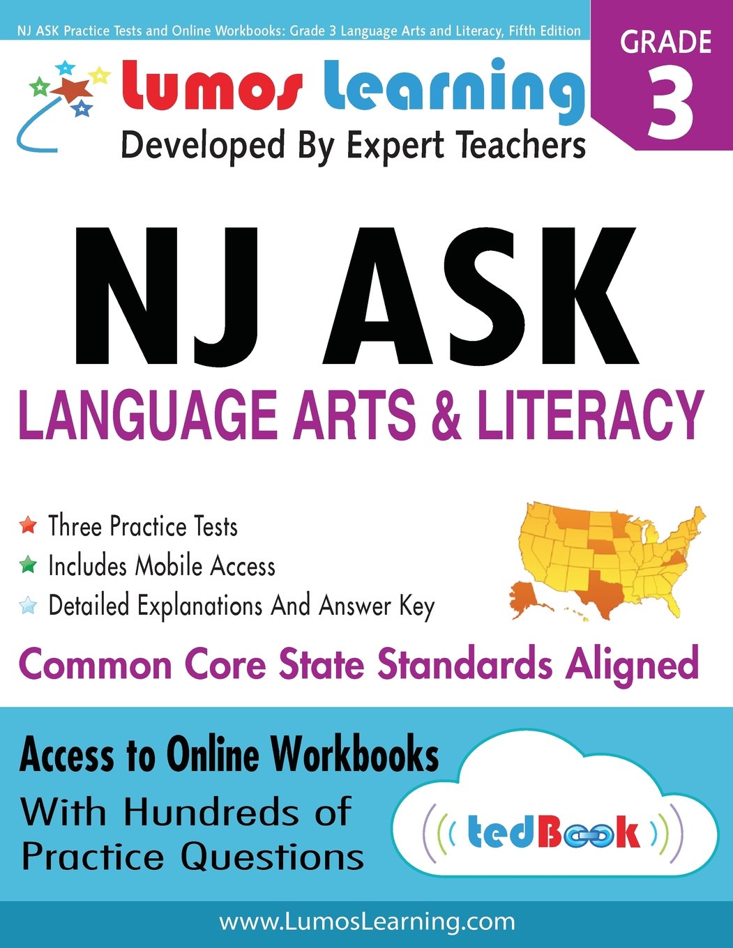 NJ ASK Practice Tests and Online Workbooks: Grade 3 Language Arts and Literacy, Fifth Edition: Common Core State Standards, NJASK 2014 Fifth Edition