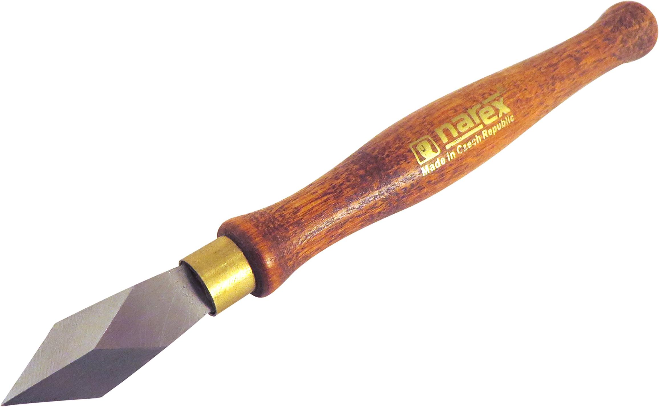 Dual Double Bevel Striking Marking Knife with Blade from Hardened Mn-V Steel Heat Treated to HRc 61 822301 (One Pack)