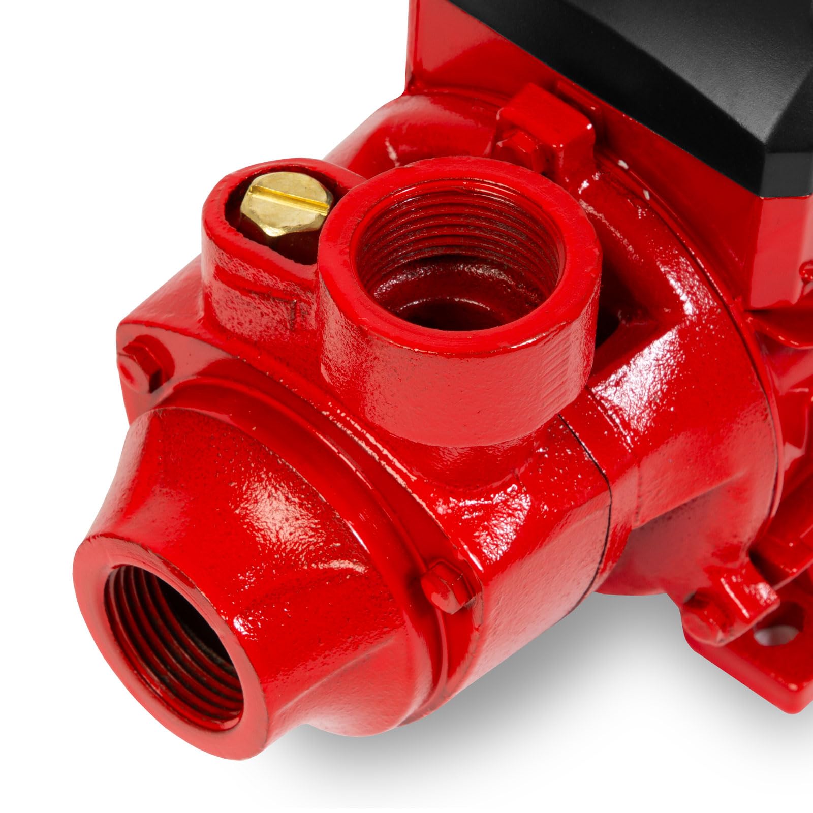 EBERTH Bomba de agua para jardín, bomba centrífuga de succión, conexión de 1 pulgada, potencia de 750 W, altura de aspiración de 8 m, altura de extracción de 50 m, caudal de 2400 l/h, autoaspirante
