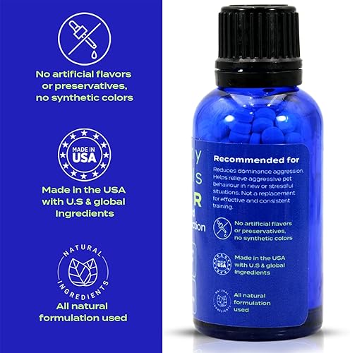 Miniatura 3 de HealthyAnimals4Ever Tabletas calmantes para gatos totalmente naturales para el estrés y el comportamiento agresivo, ayudan a reducir la