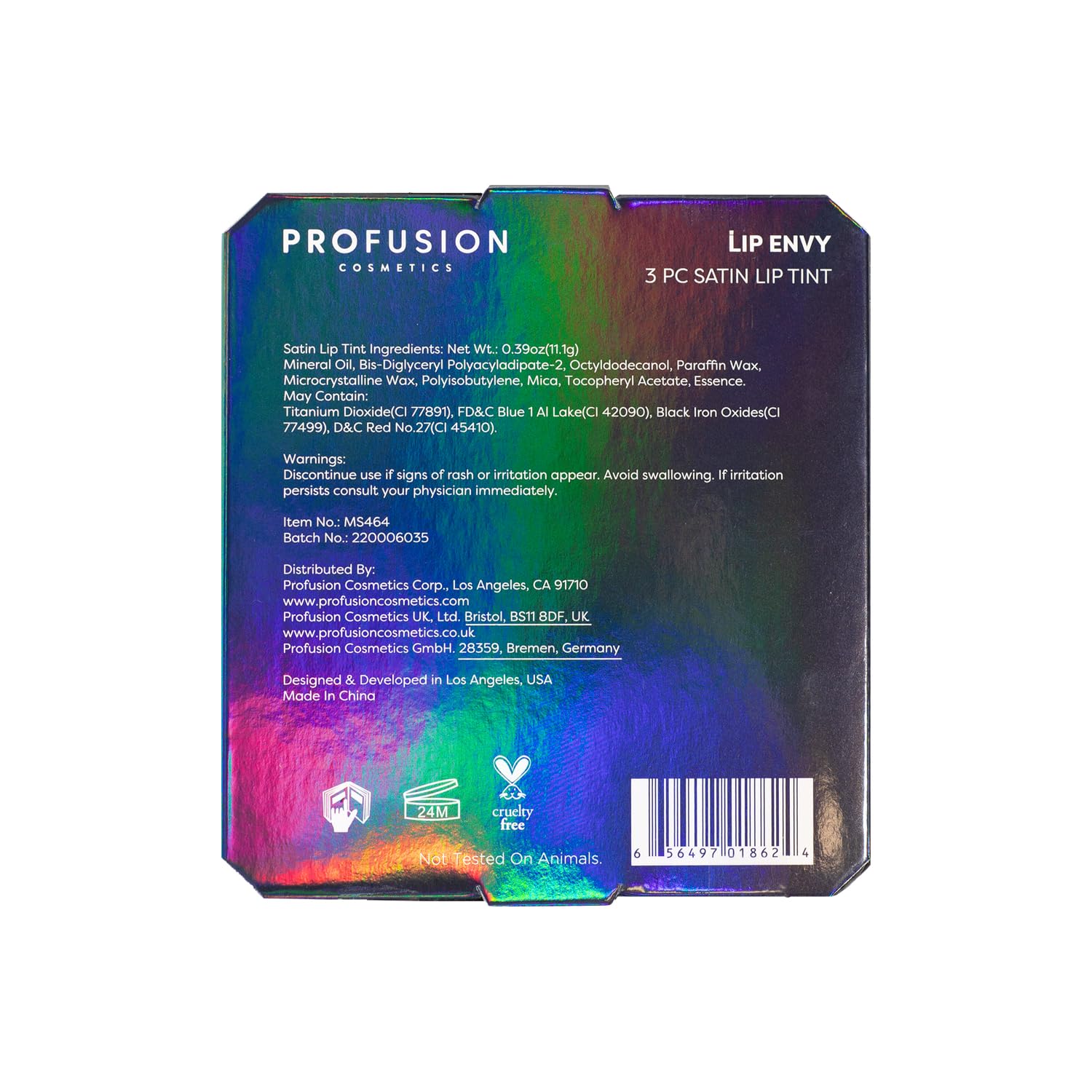 Profusion Cosmetics Sea Witch 3 PC Satin Lip Tint Set, Long Lasting Glamour with Mesmerizing Shades, Dive Into Intense Color and Rise Your Makeup Routine With Premium Beauty Tool