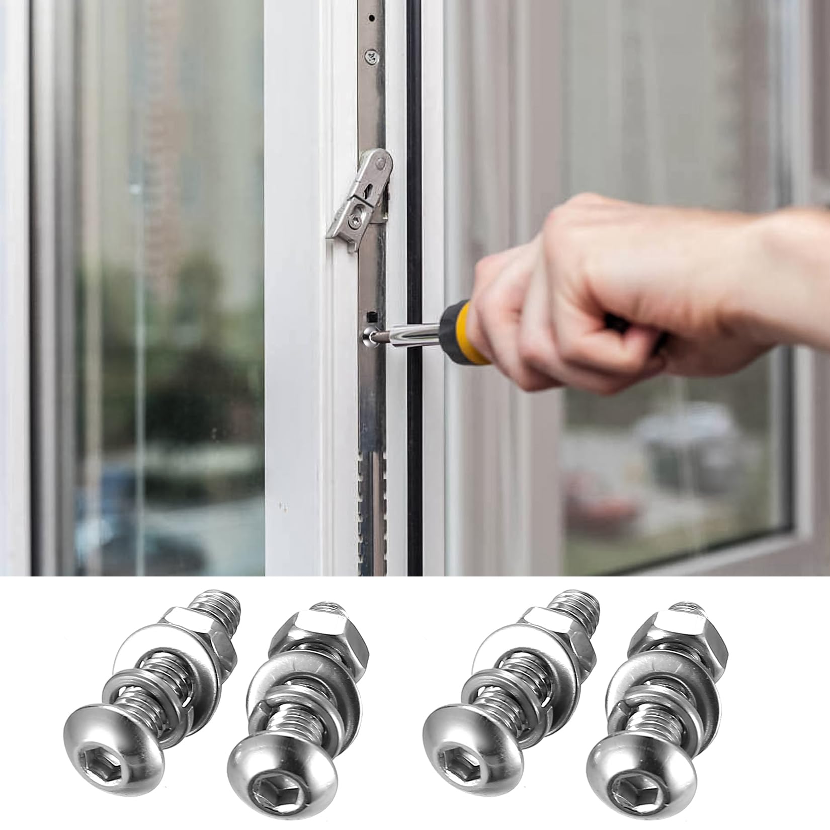 80 Pz Set di Viti M5 x 20mm, Bulloni e Dadi, Bulloni a Testa Bombata con Esagono Incassato, Viti a Testa Cilindrica con Esagono Incassato in Acciaio Inox e Dadi con Rondelle, Vite a Brugola