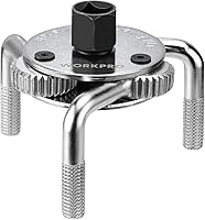 Vista 9 de WORKPRO Llave de filtro de aceite magnética ajustable, herramienta de extracción universal de 3 mandíbulas 3"–5" (76–130mm), diseño de bloqueo