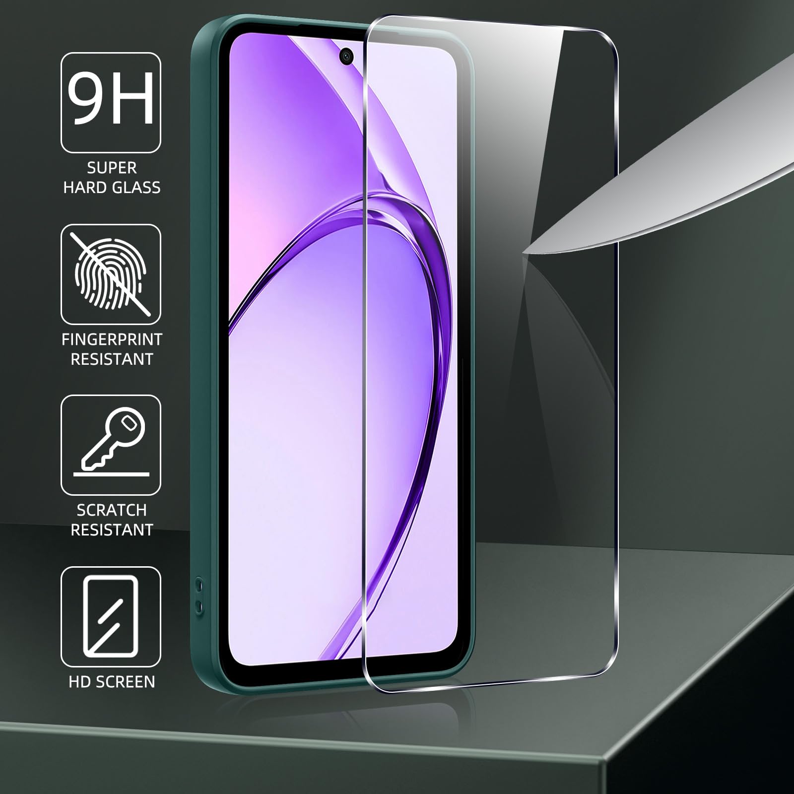 Custodia Eirltiy Per OPPO A40/A40m/A60 5G – Silicone TPU Antiurto Con 2 Vetri Temperati Inclusi - 4